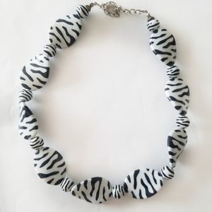 Animal print choker necklace